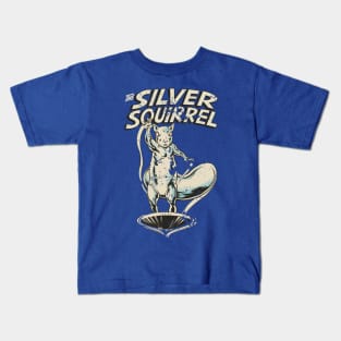 Silver Squirrel - retro Kids T-Shirt